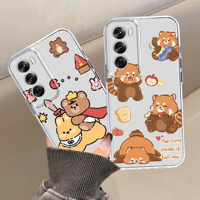 Oppo A78 - 귀여운 고양이 강아지 만화 캐릭터 OPPO