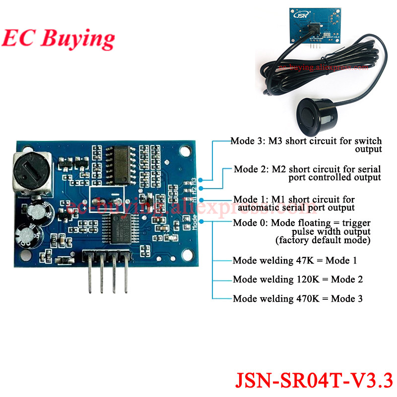 방수 초음파 모듈 JSN-SR04T 3.0 JSN SR - Hydration Sensor Skin 리뷰 및 가격