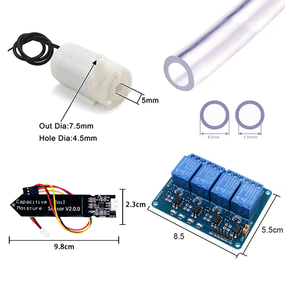 4방향 자동 급수 시스템 DIY 키트 - 4개의 워터  - Hydration Sensor Skin 리뷰 및 가격