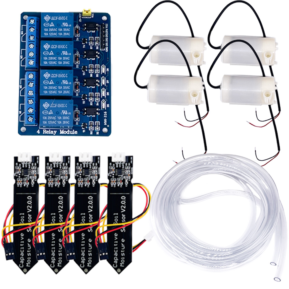 4방향 자동 급수 시스템 DIY 키트 - 4개의 워터  - Hydration Sensor Skin 리뷰 및 가격